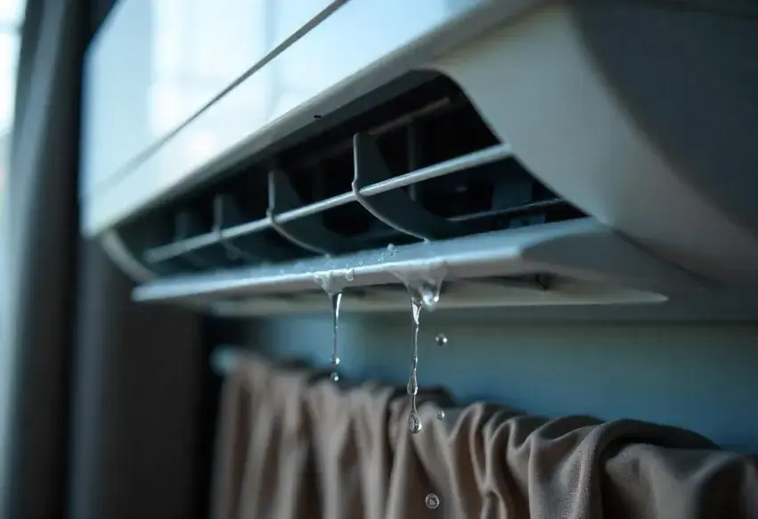 Water leaking from an air conditioning unit in a Miami Beach condo